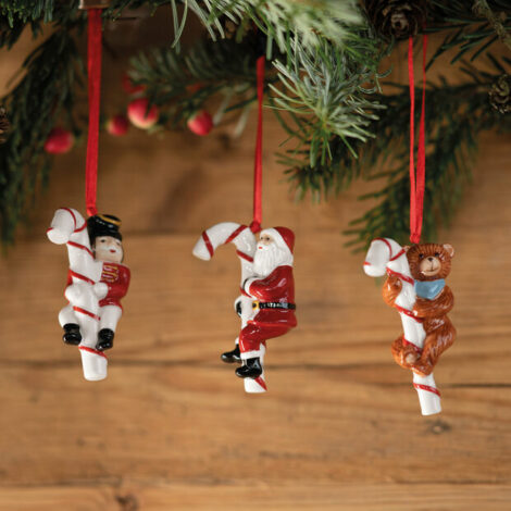 Vianočná závesná dekorácia Nostalgic Ornaments, Santa Clause, Medveď, Luskáčik, set 3ks