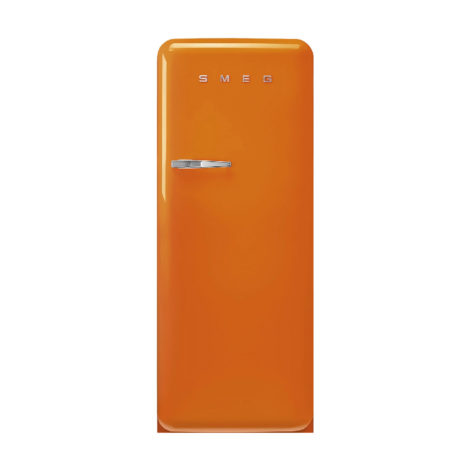 Chladnička s mraziacim boxom SMEG 50's Retro Style, otváranie pravé, 153x60 cm oranžová