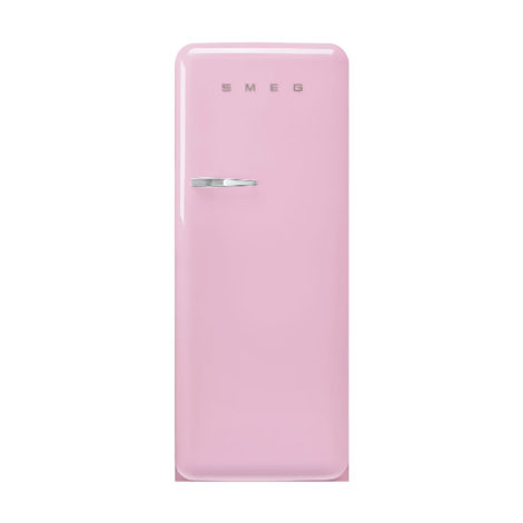 Chladnička s mraziacim boxom SMEG 50's Retro Style, otváranie pravé, 153x60 cm ružová