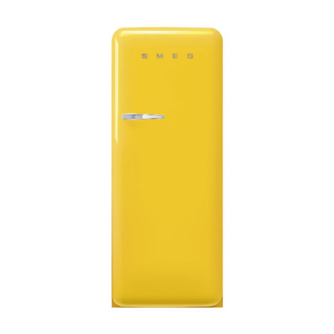 Chladnička s mraziacim boxom SMEG 50's Retro Style, otváranie pravé, 153x60 cm žltá