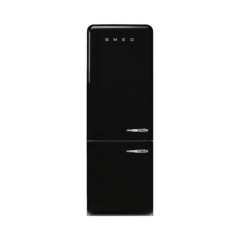 Chladnička s mrazničkou dole SMEG 50’s Retro Style, otváranie ľavé, 205×70 cm čierna