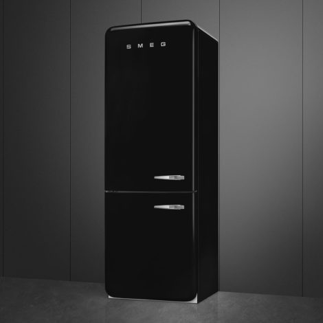 Chladnička s mrazničkou dole SMEG 50’s Retro Style, otváranie ľavé, 205×70 cm čierna_4