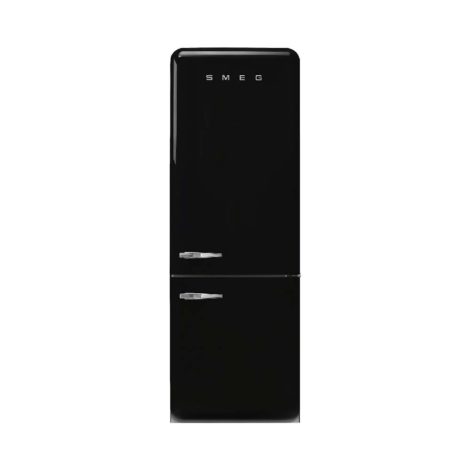 Chladnička s mrazničkou dole SMEG 50’s Retro Style, otváranie pravé, 205×70 cm čierna