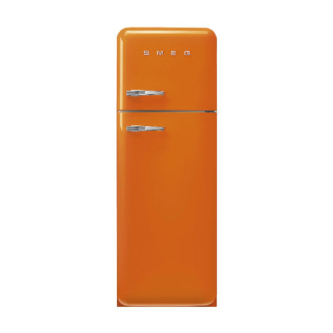 Chladnička s mrazničkou nahore SMEG 50’s Retro Style, otváranie pravé, 172×60 cm oranžová
