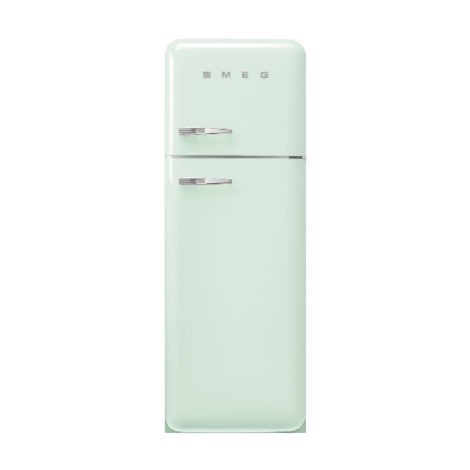 Chladnička s mrazničkou nahore SMEG 50’s Retro Style, otváranie pravé, 172×60 cm pastelovo zelená
