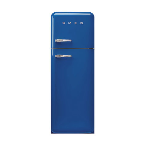 Chladnička s mrazničkou nahore SMEG 50’s Retro Style, otváranie pravé, 172×60 cm tmavo modrá