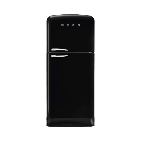 Chladnička s mrazničkou nahore SMEG 50's Retro Style, otváranie pravé, 187x80 cm čierna