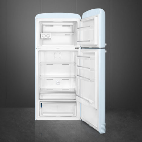 Chladnička s mrazničkou nahore SMEG 50's Retro Style, otváranie pravé, 192x80 cm modrá_2
