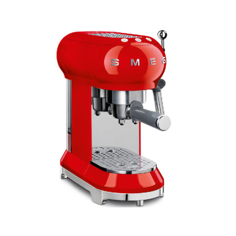 Pákový kávovar na Espresso_Cappucino SMEG 50's Retro Style, červená