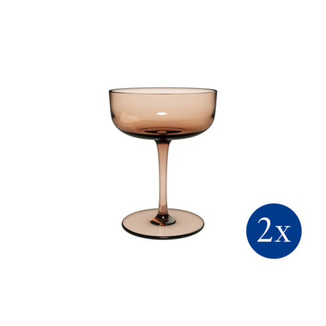 Sada pohárov na šampanské_dezertný pohár Like Glass Clay, Set 2 ks – Villeroy & Boch